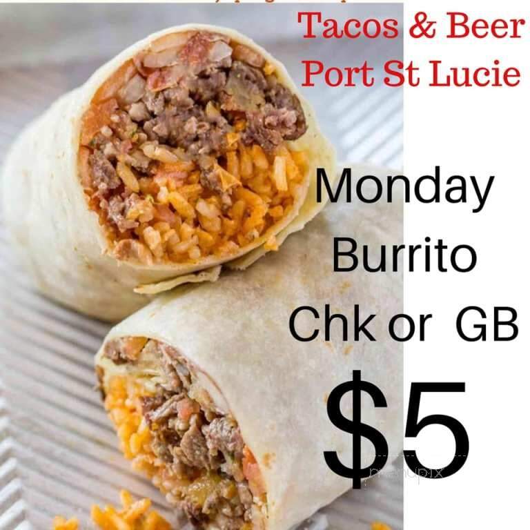 Tacos & Beer - Port St. Lucie, FL menu_pic