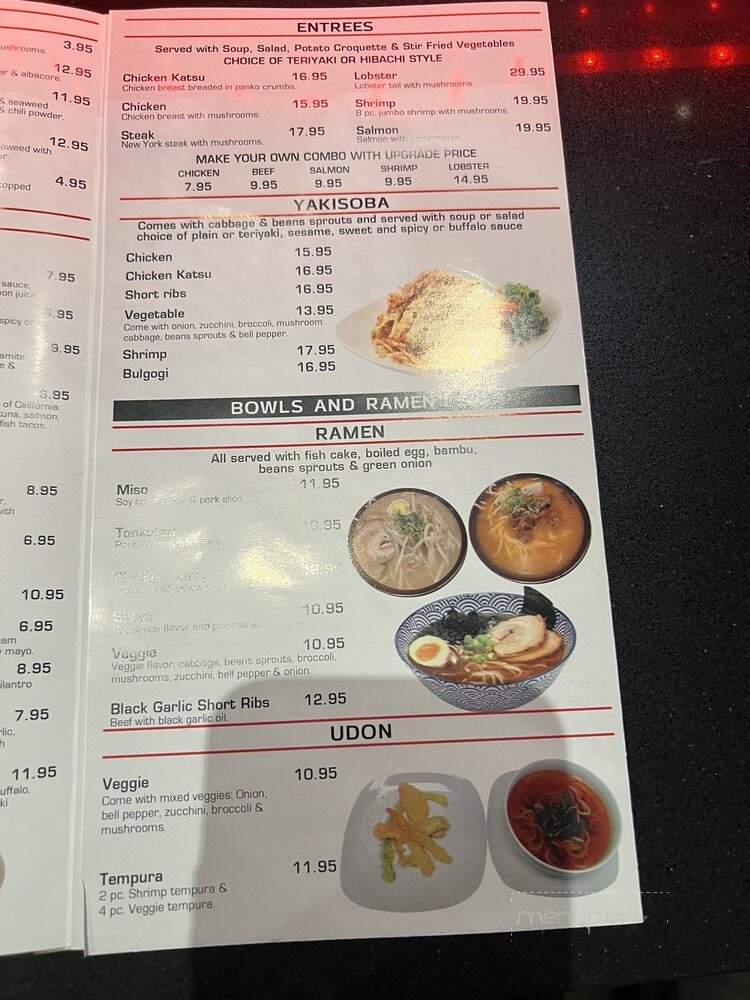 Saki Saki Sushi Bar and Grill - San Diego, CA menu_pic