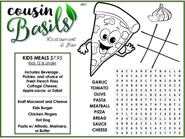 Cousin Basils Restaurant & Bar - Clarington, PA