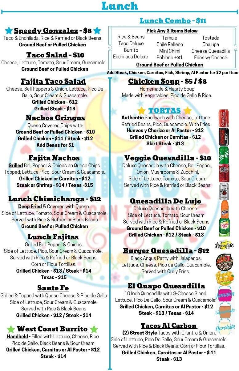 Dulce Luna's - Cumming, GA menu_pic