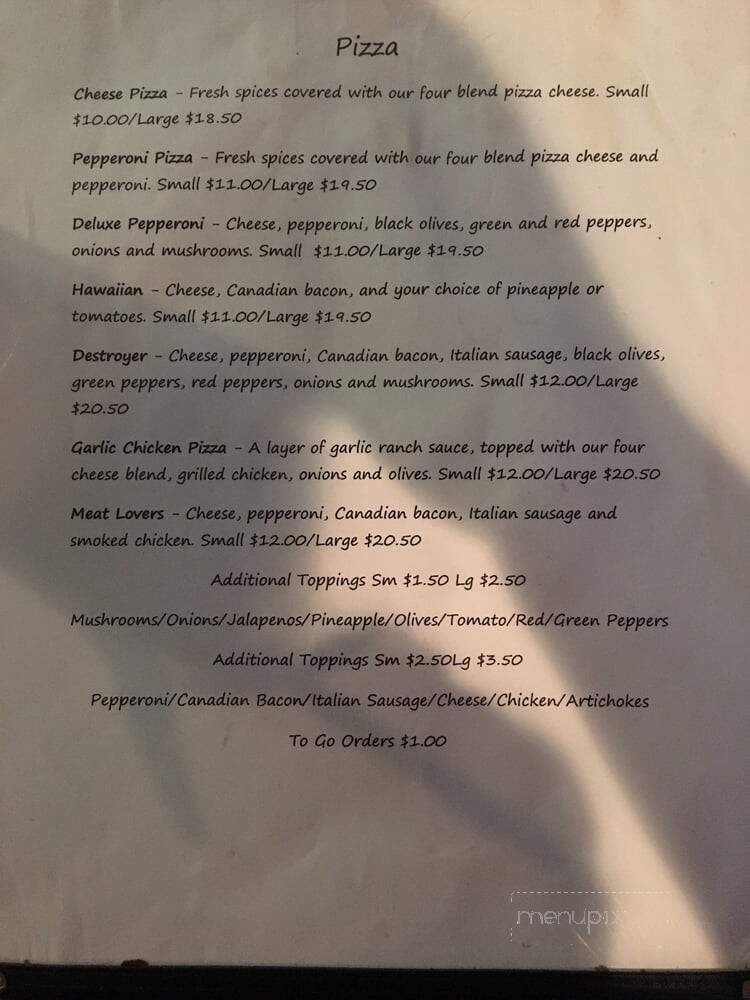 Leo's Lair - Cornelius, OR menu_pic