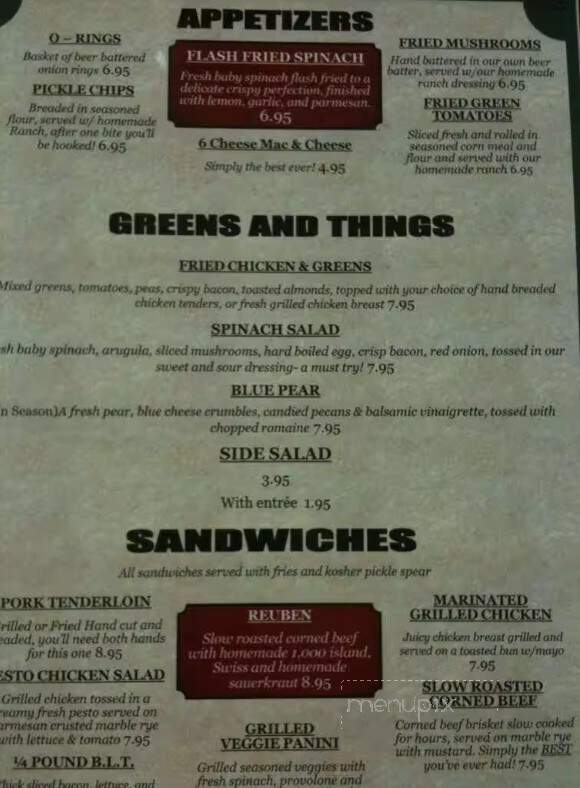 Chester's - Branson, MO menu_pic