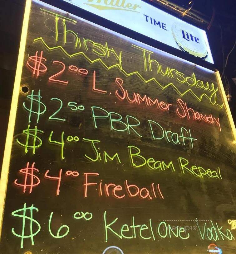 Corner Bar - Greensboro, NC menu_pic