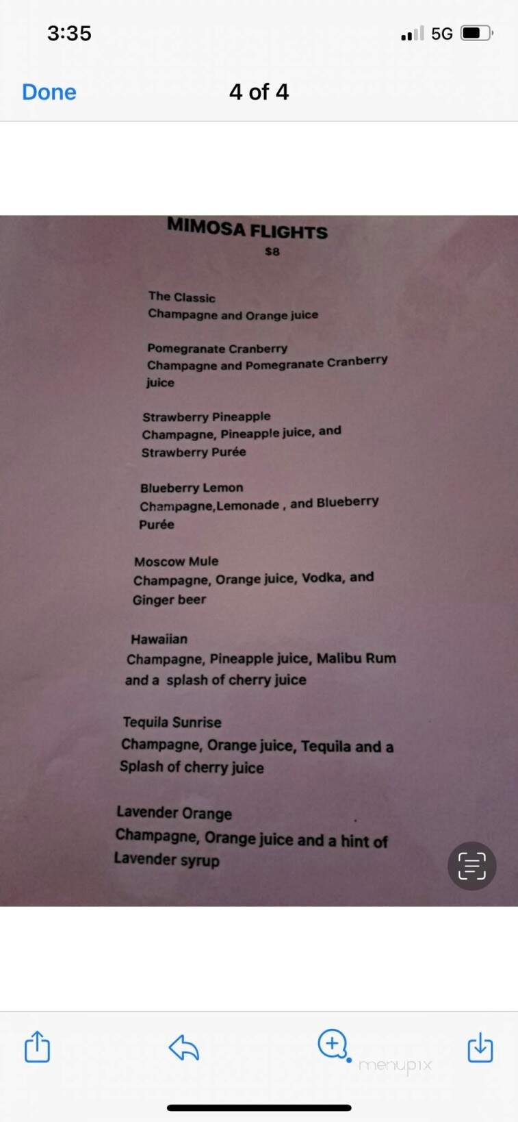 Dick's Chalet - Chippewa Falls, WI menu_pic