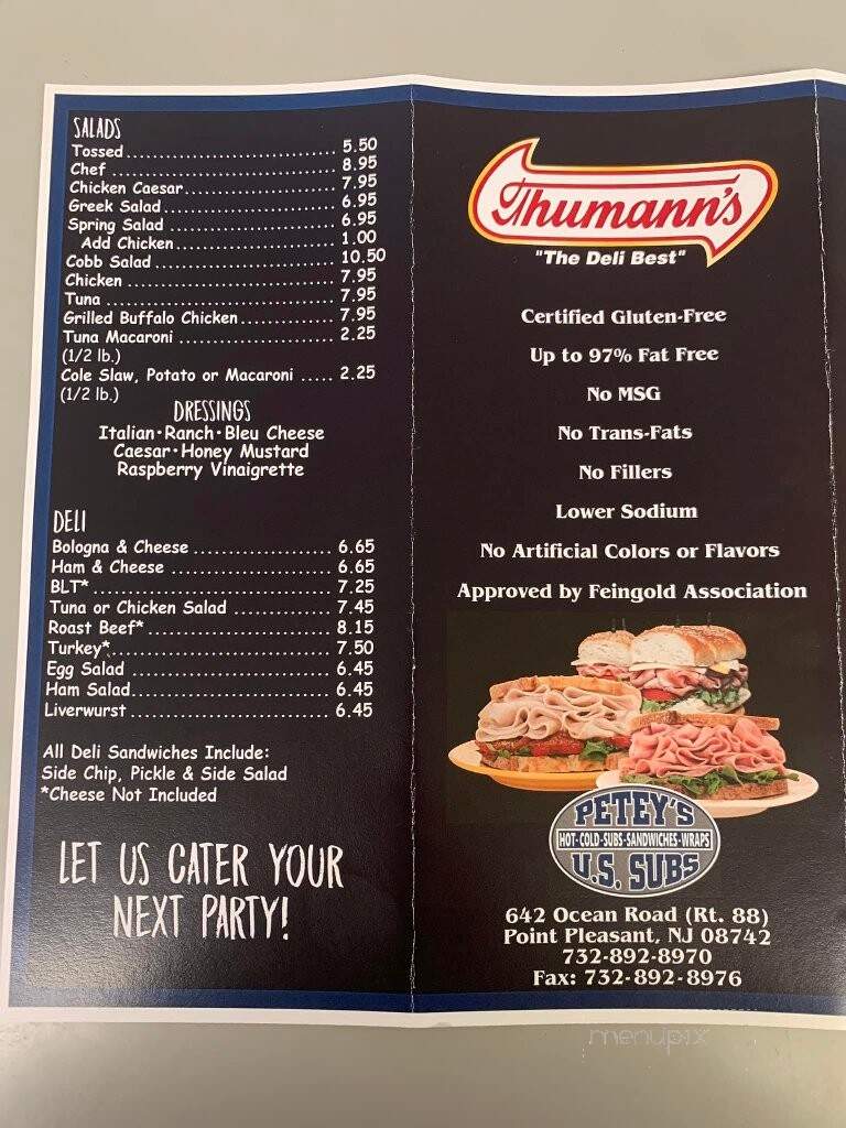 U S Subs & Wraps - Point Pleasant, NJ menu_pic
