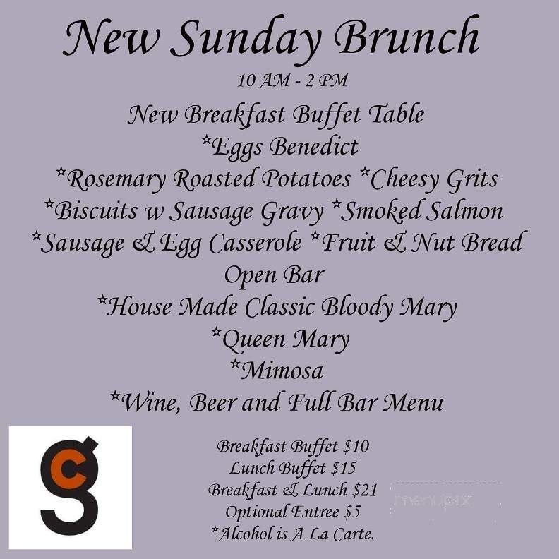 Garfield's Restaurant & Pub - Oxford, AL menu_pic