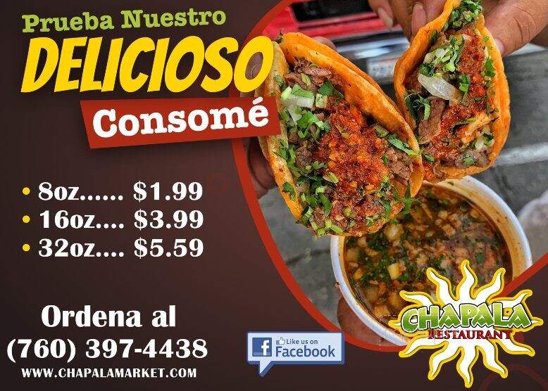 Chapalas Restaurant - Thermal, CA menu_pic