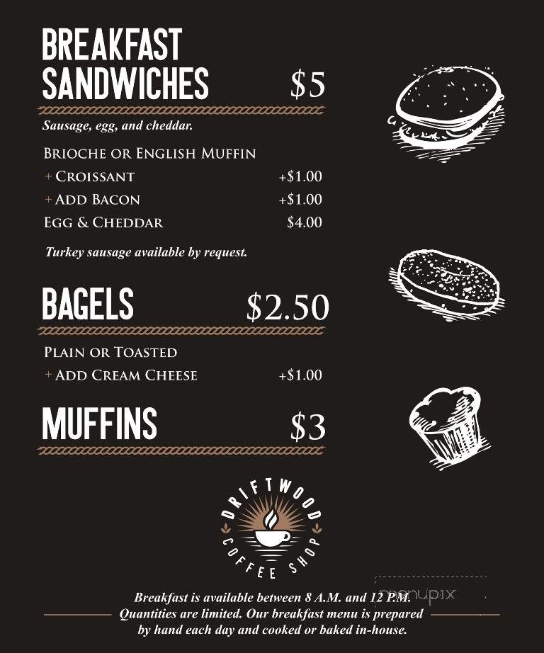 Driftwood - Dowagiac, MI menu_pic