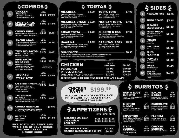 El Pollo Tote - Omaha, NE menu_pic