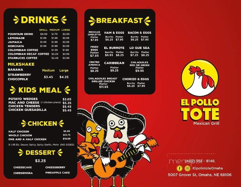 El Pollo Tote - Omaha, NE menu_pic