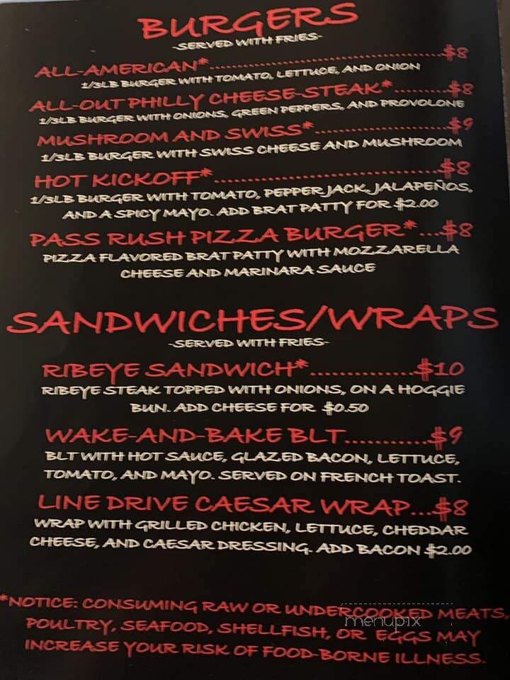 Big Time Sports Bar & Grill - Shawano, WI menu_pic