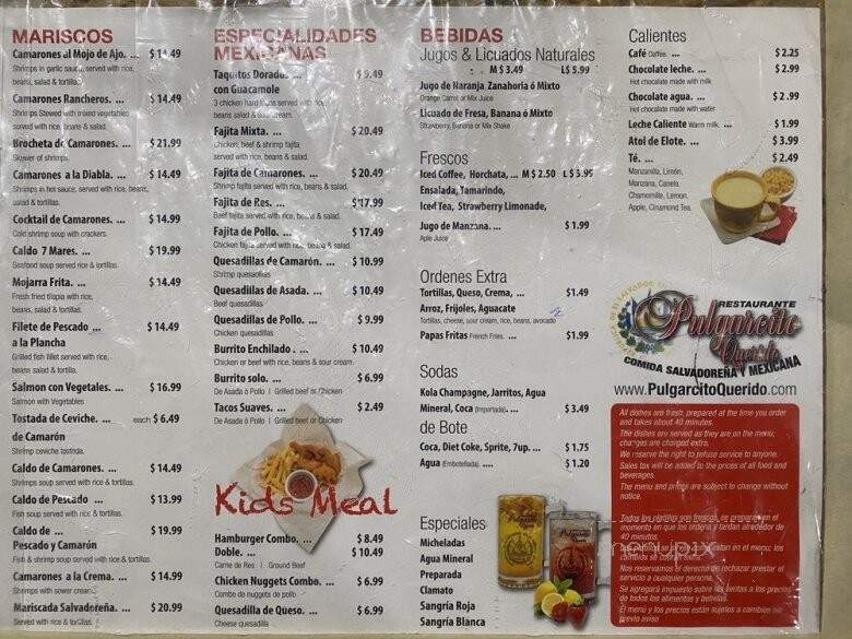 Pulgarcito Querido - North Hollywood, CA menu_pic