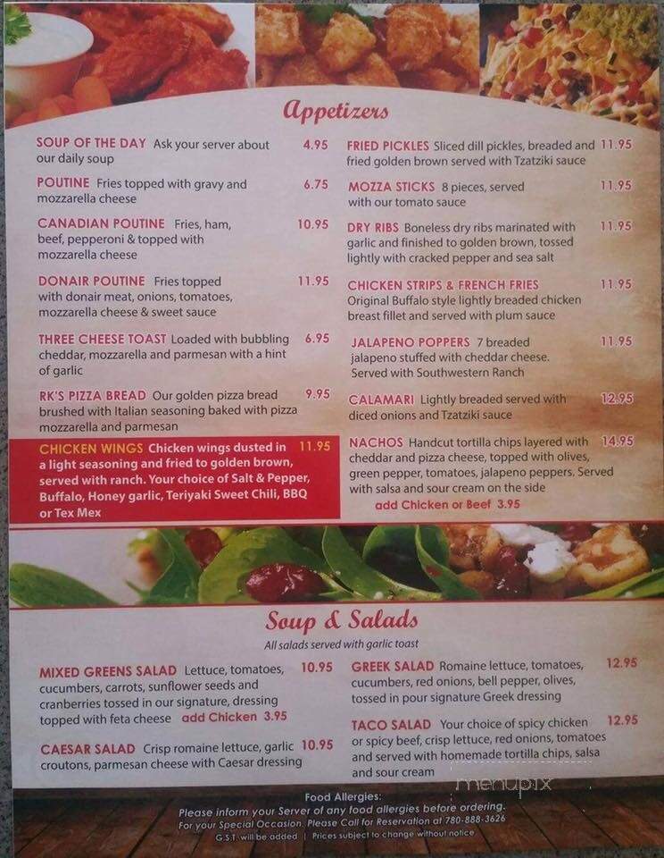 Rob's Bar & Grill - Hardisty, AB menu_pic