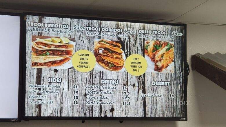 Birria El Compa, La Cruda - Las Vegas, NV menu_pic