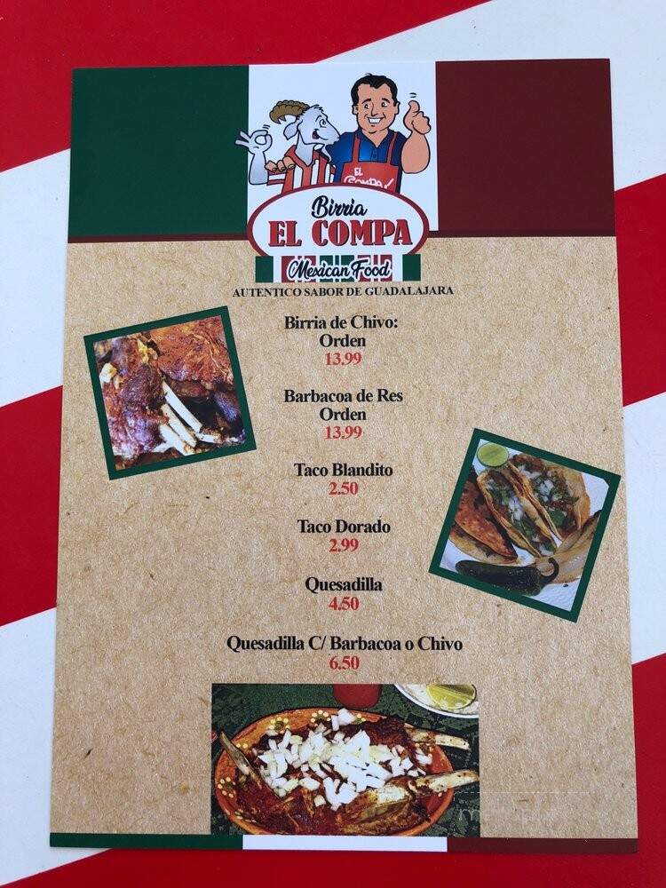 Birria El Compa, La Cruda - Las Vegas, NV menu_pic