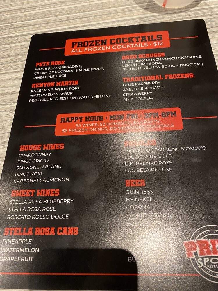 Prime Sports Restaurant - Cincinnati, OH