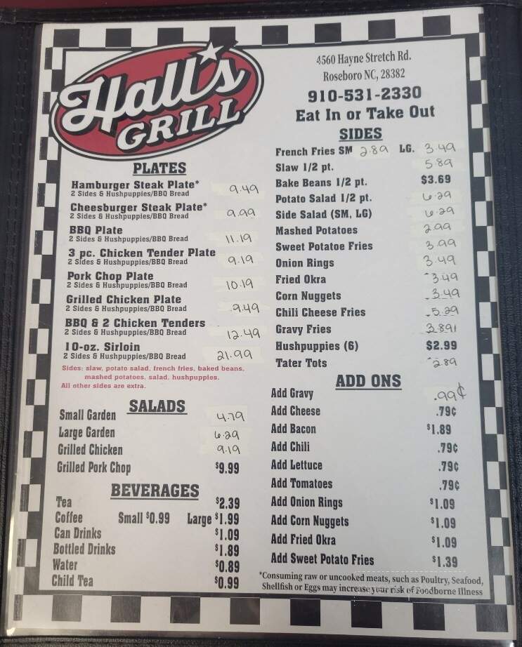 Hall's Grill - Roseboro, NC