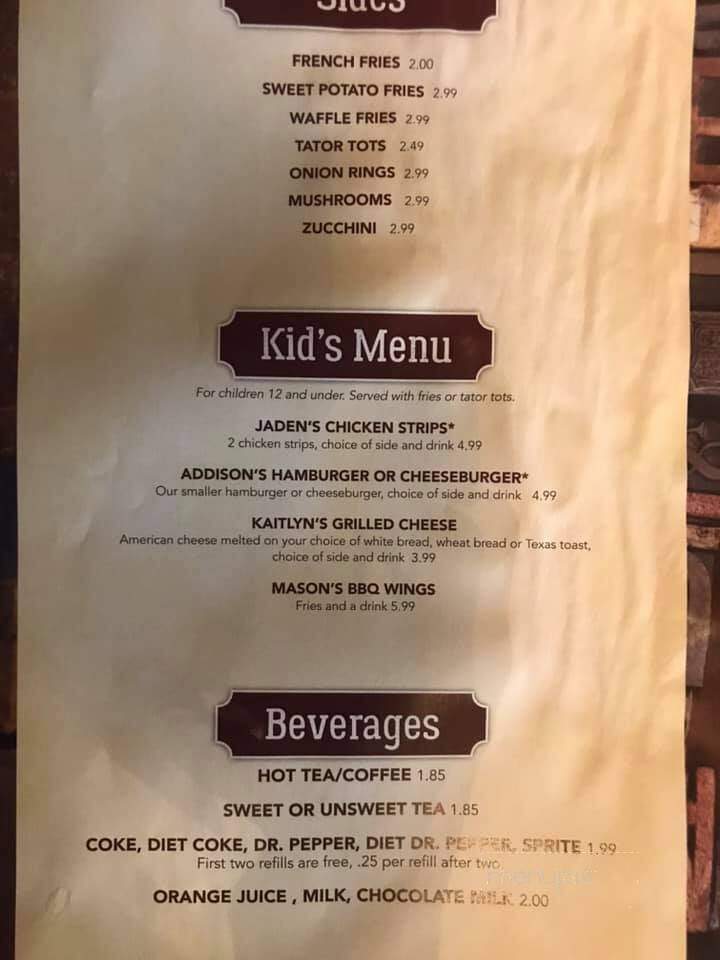 Ma's Cafe & Pizzeria - Miller, MO menu_pic