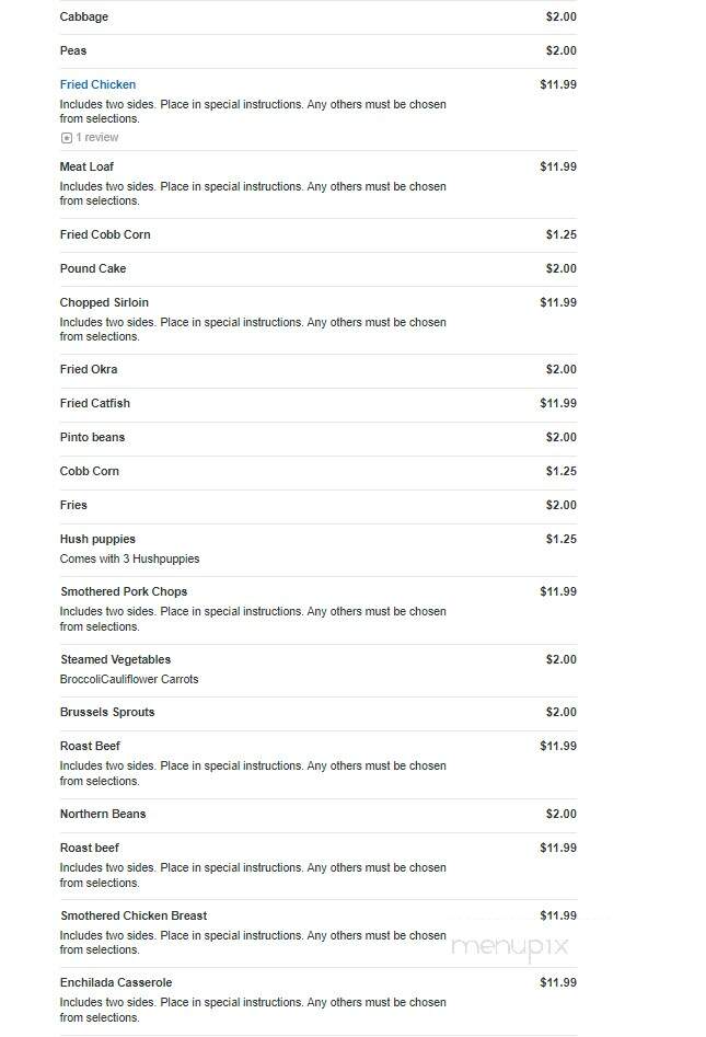 4J's Family Restaurant - Palestine, TX menu_pic