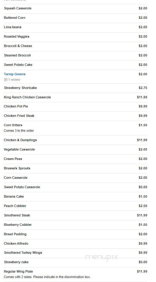 4J's Family Restaurant - Palestine, TX menu_pic