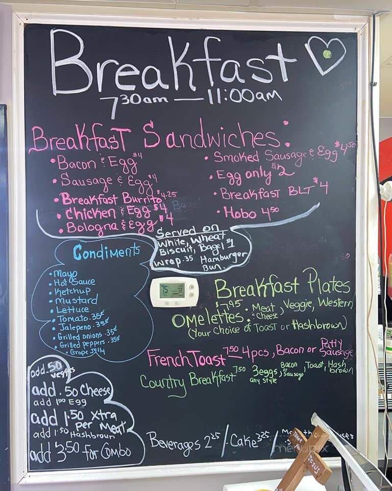 Campus Grill - Lillington, NC menu_pic