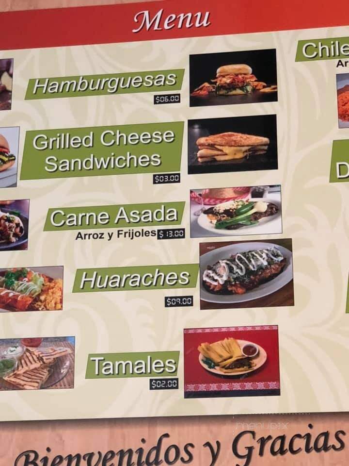 Ali's Mexican Restaurant - Fruitland, ID menu_pic