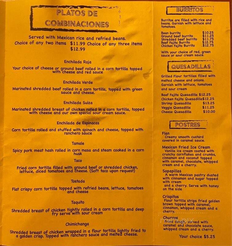 El Dorado Mexican Grill - Punta Gorda, FL menu_pic