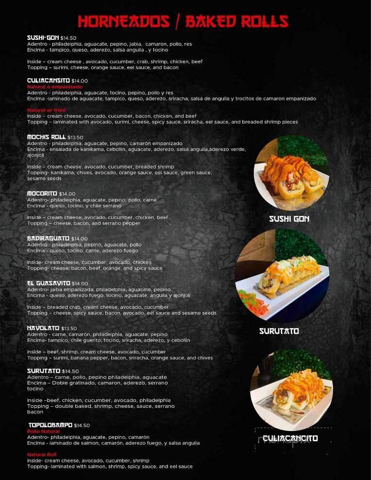 Sushi Gon - Casa Grande, AZ menu_pic