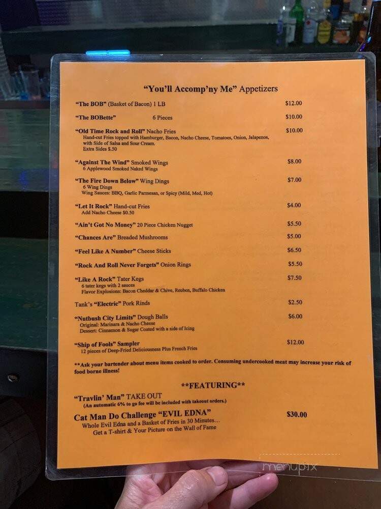 Cat Man Do - Unionville, MI menu_pic
