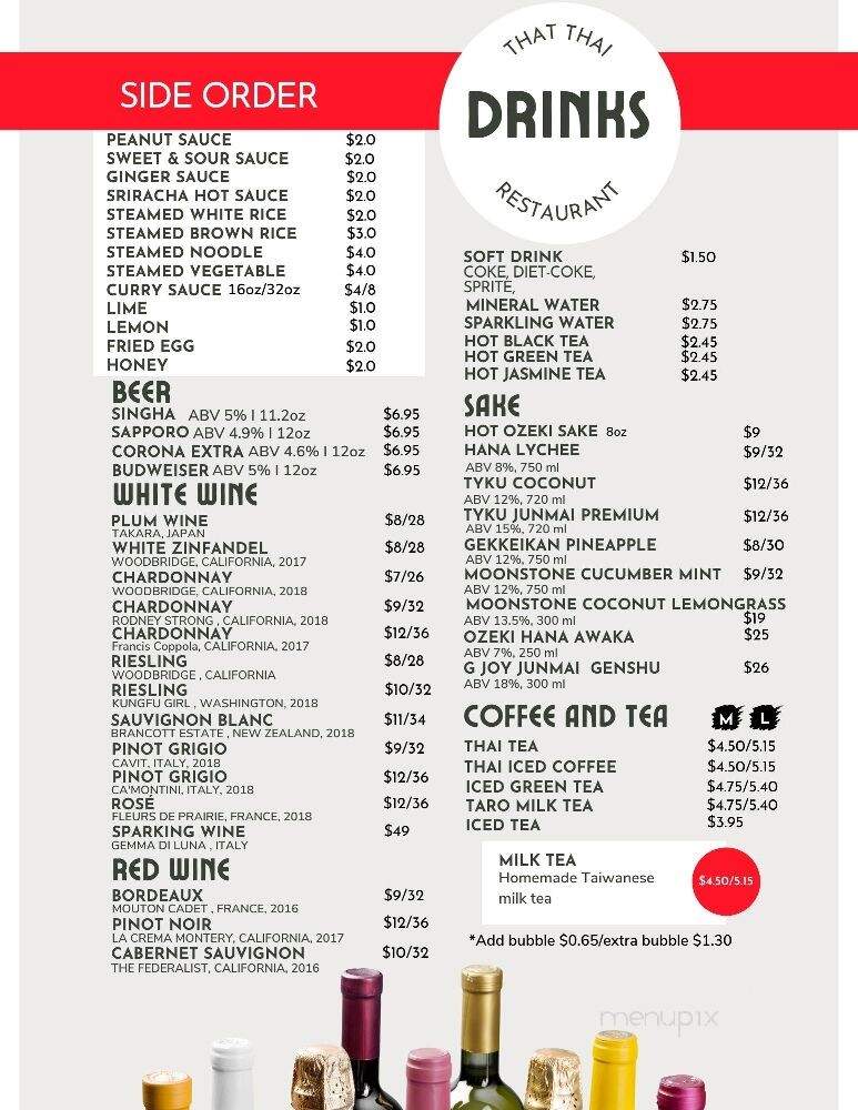 That Thai Restaurant - DeBary, FL menu_pic