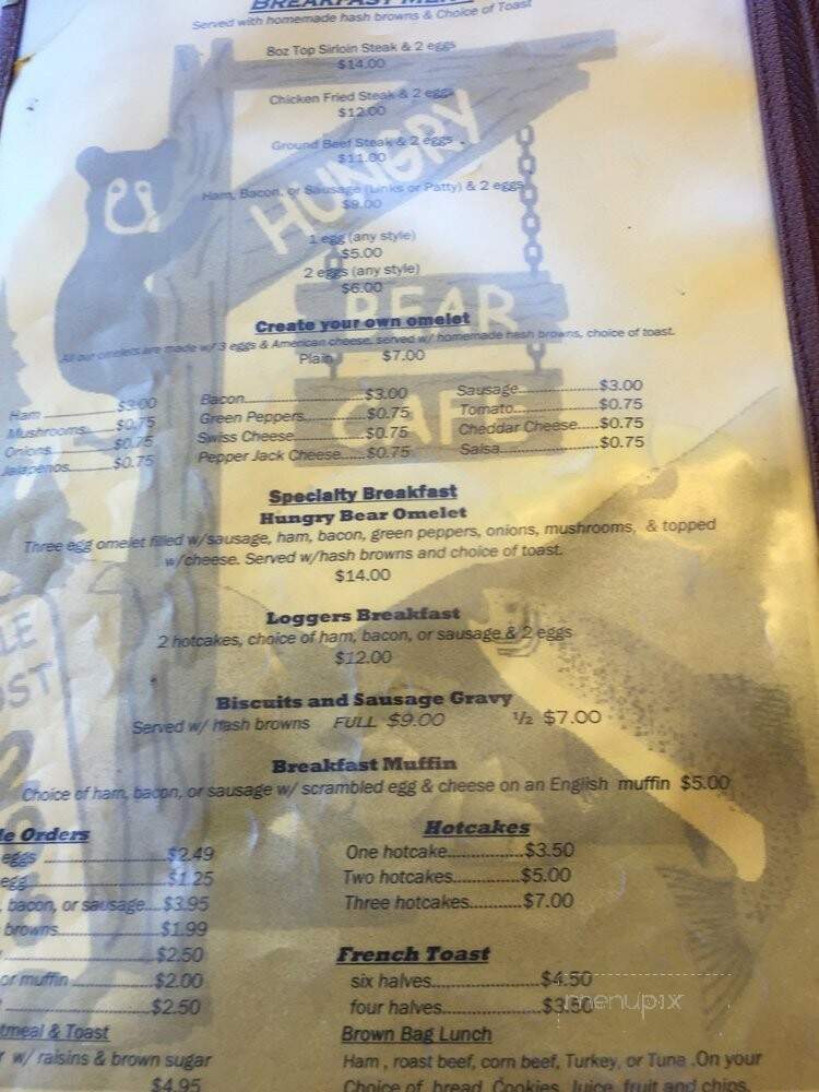 Hungry Bear Cafe - Forks, WA