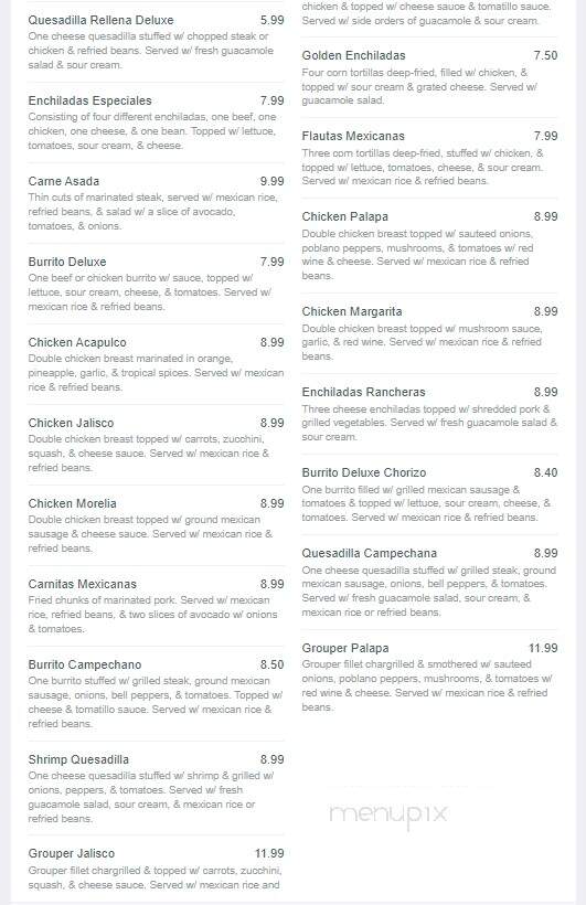 Mexico Lindo - Gainesville, FL menu_pic