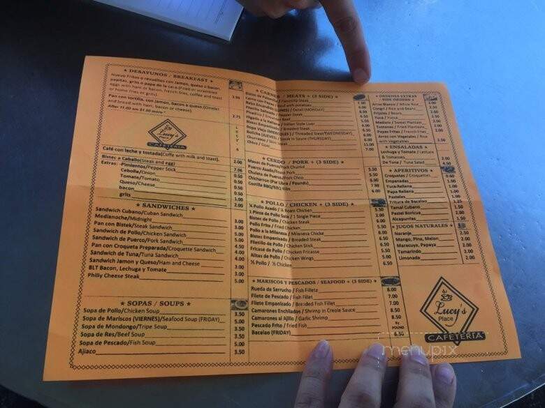 Lucy's Take Out Cafeteria - Miami, FL menu_pic