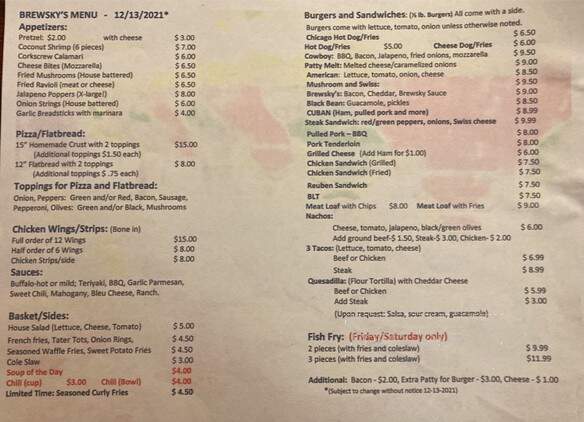 Brewsky's - Rockford, IL menu_pic