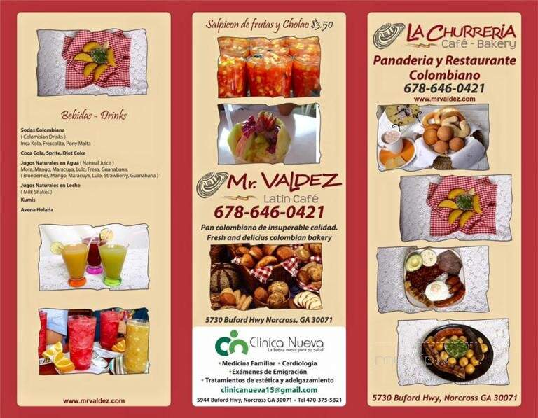 La Churreria - Atlanta, GA menu_pic