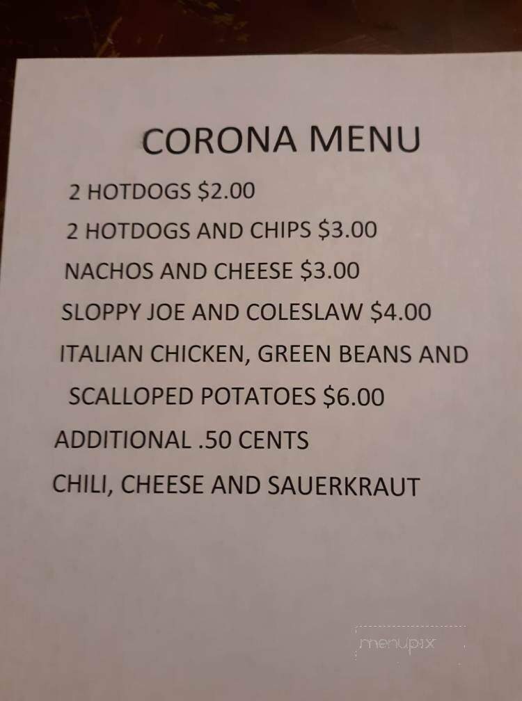 Hilltop Bar & Restaurant - Mount Pleasant, PA menu_pic