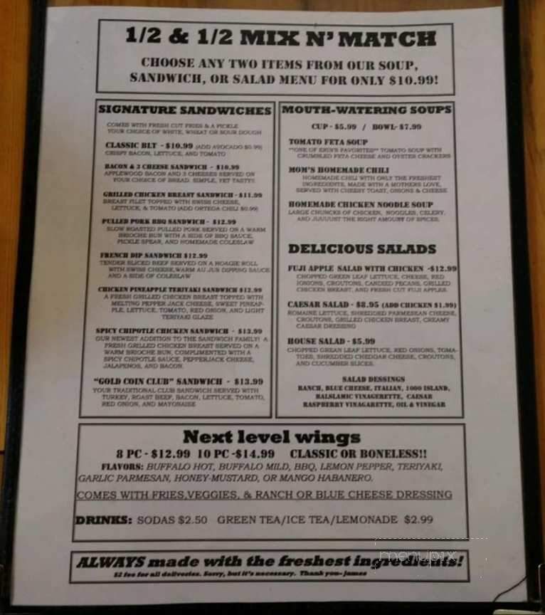 Gold Coin Sports Tavern - Mariposa, CA menu_pic