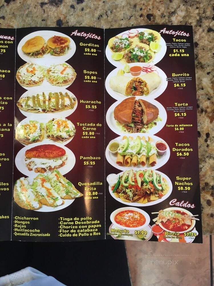 Restaurant Las Palmas - La Puente, CA menu_pic