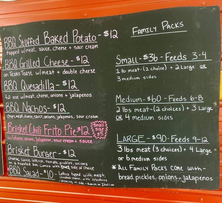 Jeff's BBQ - Nevada, TX menu_pic