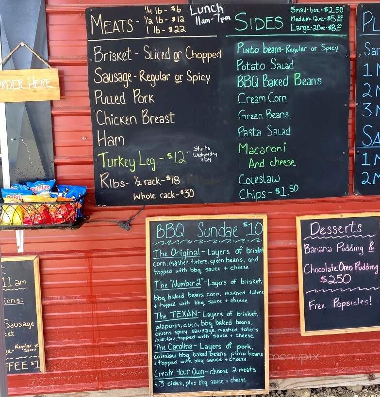 Jeff's BBQ - Nevada, TX menu_pic