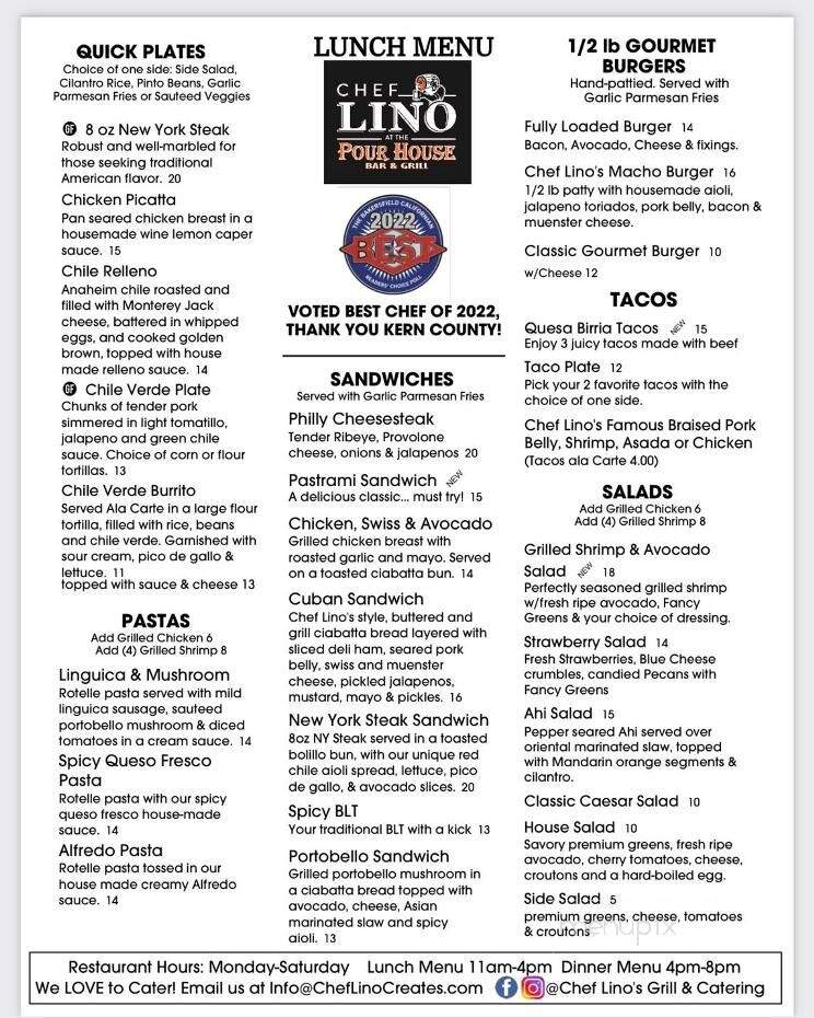 Chef Lino's Grill - Bakersfield, CA