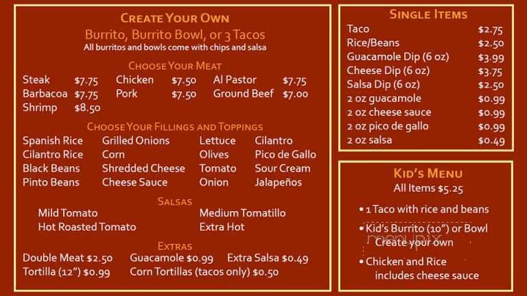 Burrito Zone - Gautier, MS