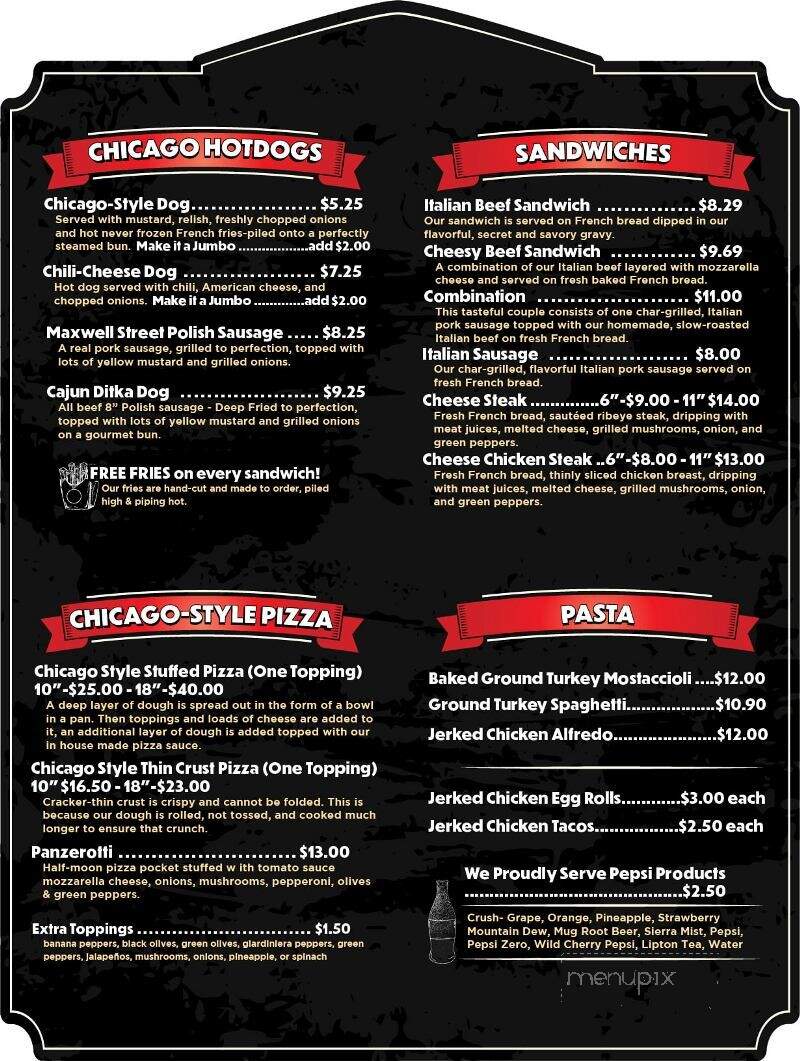 Taste of Chicago Pizza and Hotdogs - Slidell, LA menu_pic