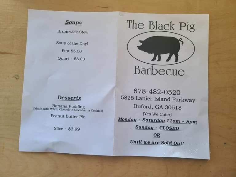 The Black Pig BBQ & Grill - Sugar Hill, GA