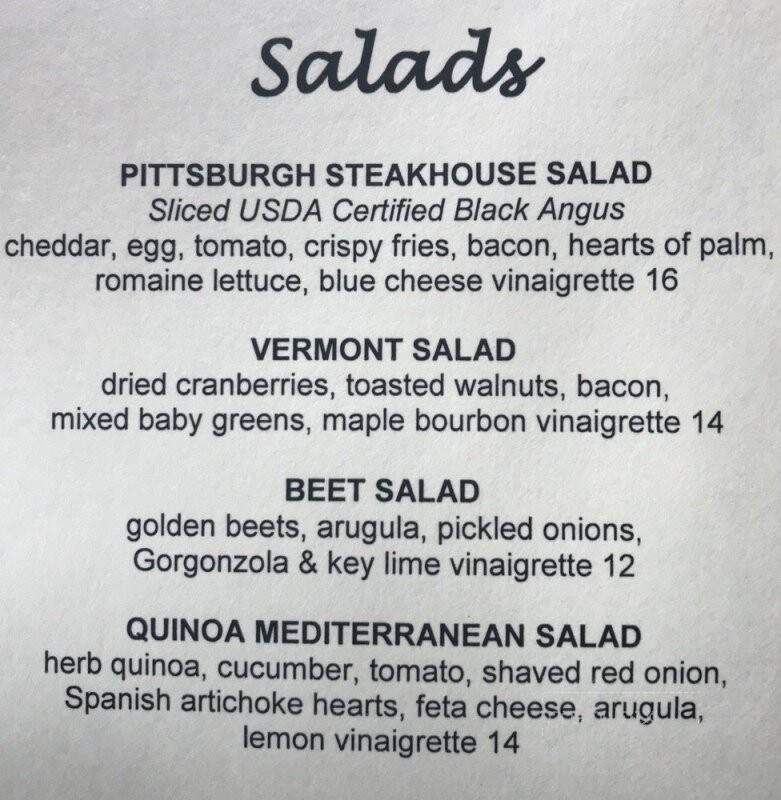 The Village Tavern - Cashiers, NC menu_pic