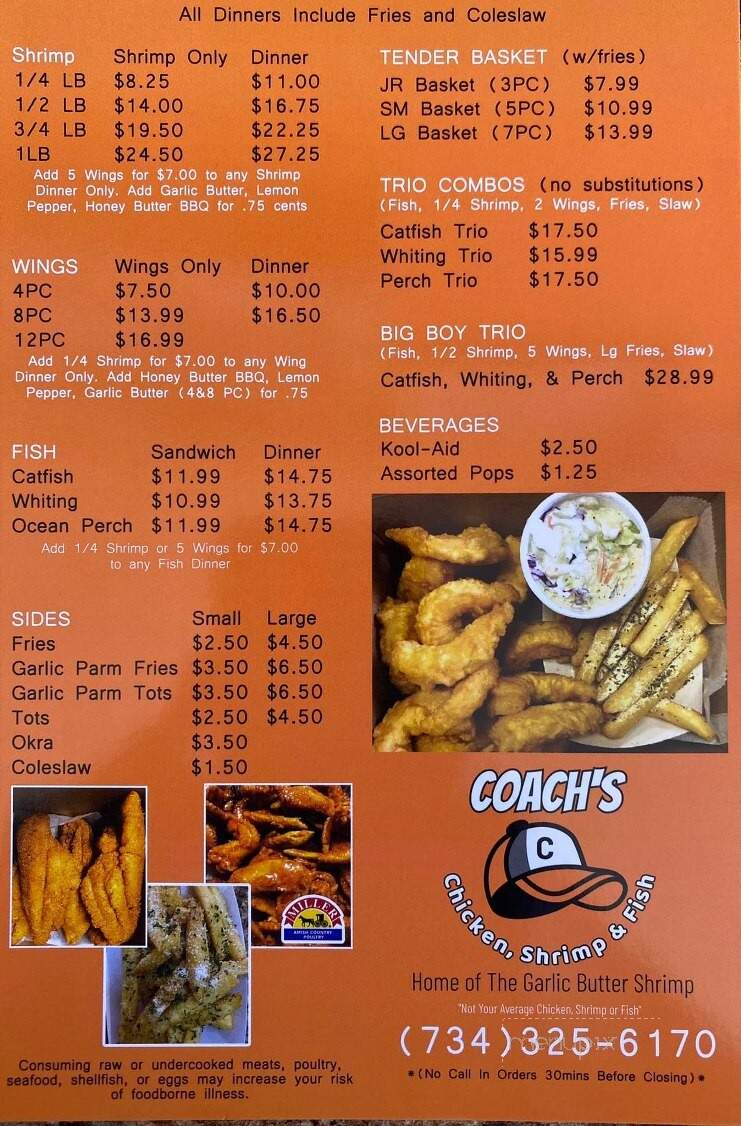 Coaches Fish, Shrimp & Chicken - Belleville, MI