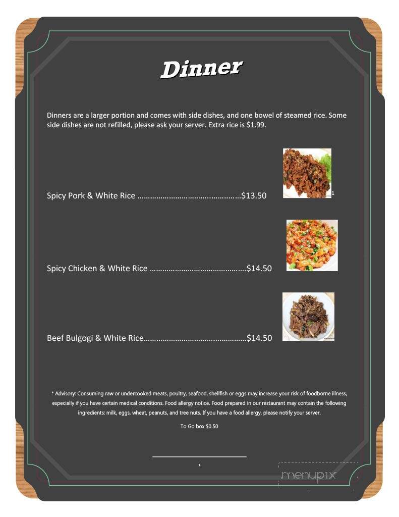 Busan Korean Restaurant - Enterprise, AL menu_pic