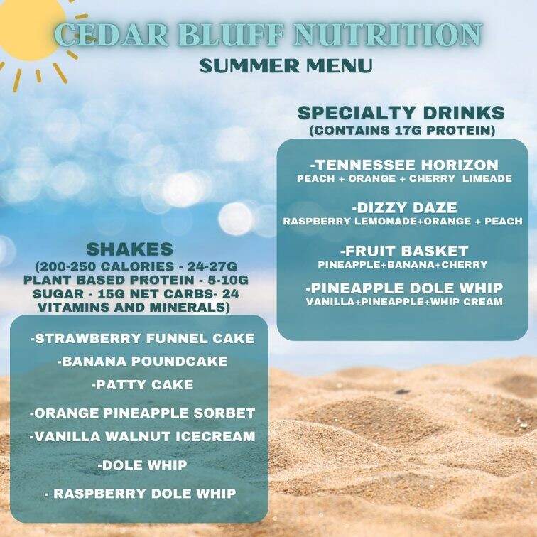 Cedar Bluff Nutrition - Knoxville, TN menu_pic