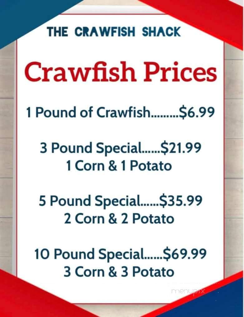 The Crawfish Shack - Monticello, AR menu_pic