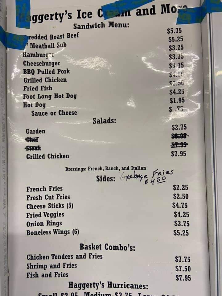 Dotty Haggerty's Ice Cream and More - Franklin, PA menu_pic